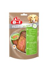 8IN1 Fillets Pro Digest Sindirim Sağlığı için Fileto Köpek Ödül Maması - Tavuklu - 80GR