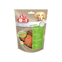 8IN1 Fillets Pro Digest Sindirim Sağlığı için Fileto Köpek Ödül Maması - Tavuklu - 80GR