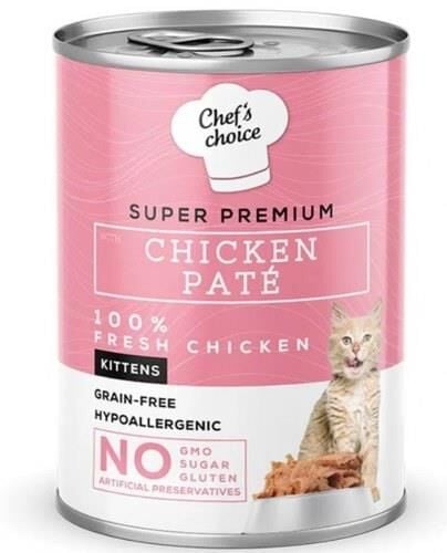 Chefs Choice Tavuklu Konserve Yavru Kedi Maması 400 G