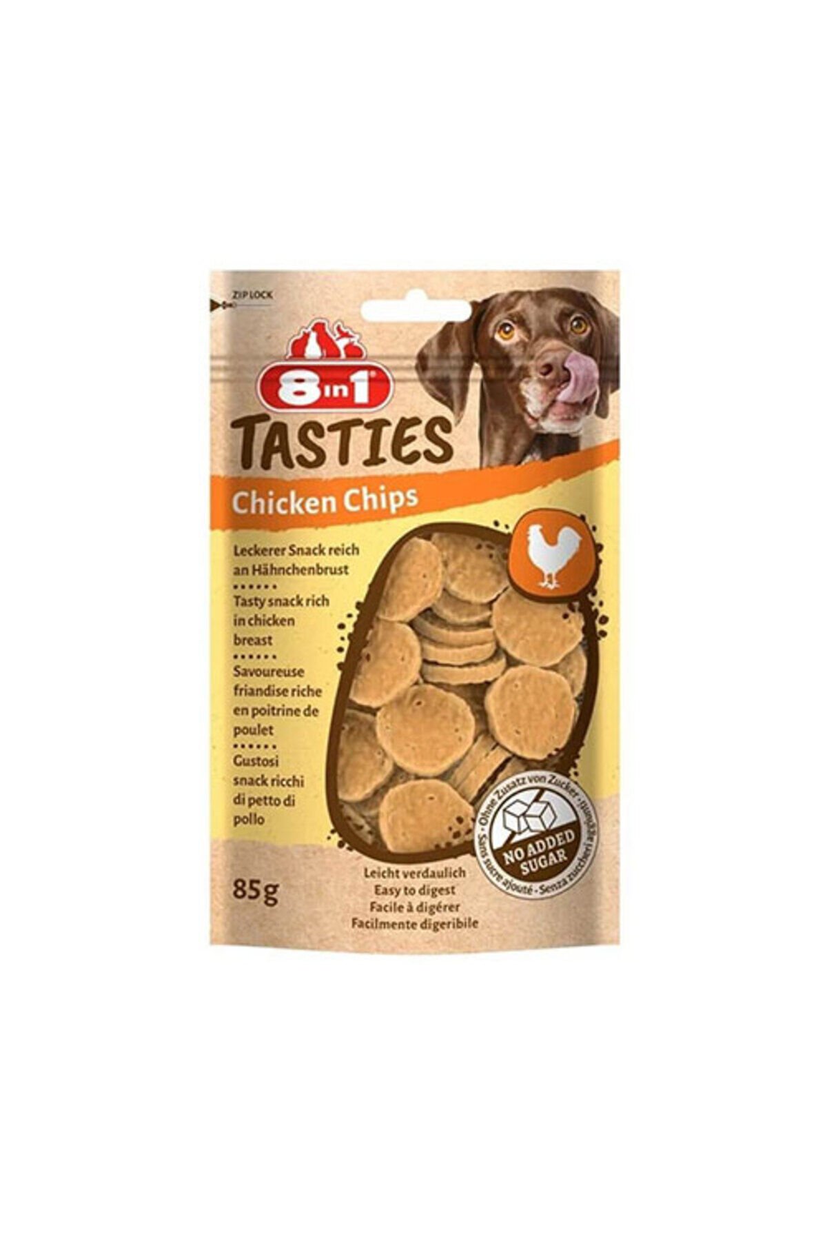 8IN1 Tasties Chicken Chips Tavuk Cipsi Köpek Ödülü 85 gr