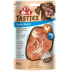 8IN1 Tasties Sushi Rolls Tavuklu Balıklı Sushi Köpek Ödülü 85 Gr