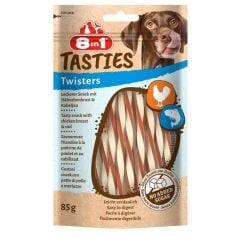 8IN1 Tasties Twisters Tavuklu Balıklı Burgu Köpek Ödülü 85 gr