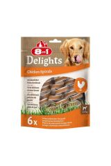 8IN1 Delights Smart Spirals Tavuklu Burgu Köpek Ödülü