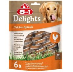 8IN1 Delights Smart Spirals Tavuklu Burgu Köpek Ödülü