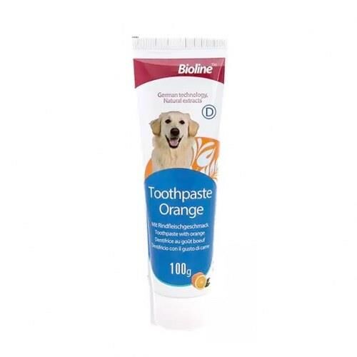 Bioline Portakal Aromalı Köpek Diş Macunu 100 Gr