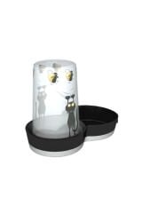 Moderna Trendy Kedi ve Fare Desenli Kedi Su Kabı 1,5 Lt