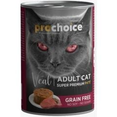 Pro Choice Dana Etli Tahilsiz Ezme Yetiskin Kedi Konservesi 400 gr