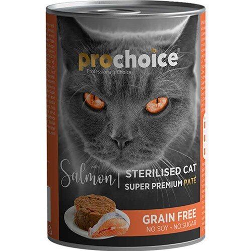 Prochoice Somonlu Kısırlaştırılmış Pate Konserve Yetişkin Kedi Maması 400 G