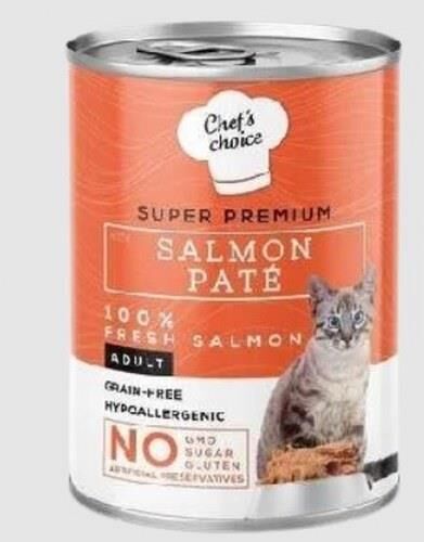 Chefs Choice Kıyılmış Somonlu Konserve Yetişkin Kedi Maması 400 G