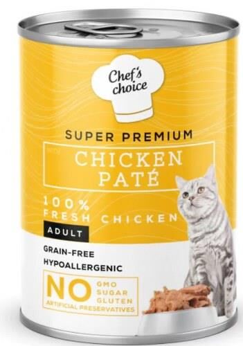Chefs Choice Kıyılmış Tavuklu Konserve Yetişkin Kedi Maması 400 G