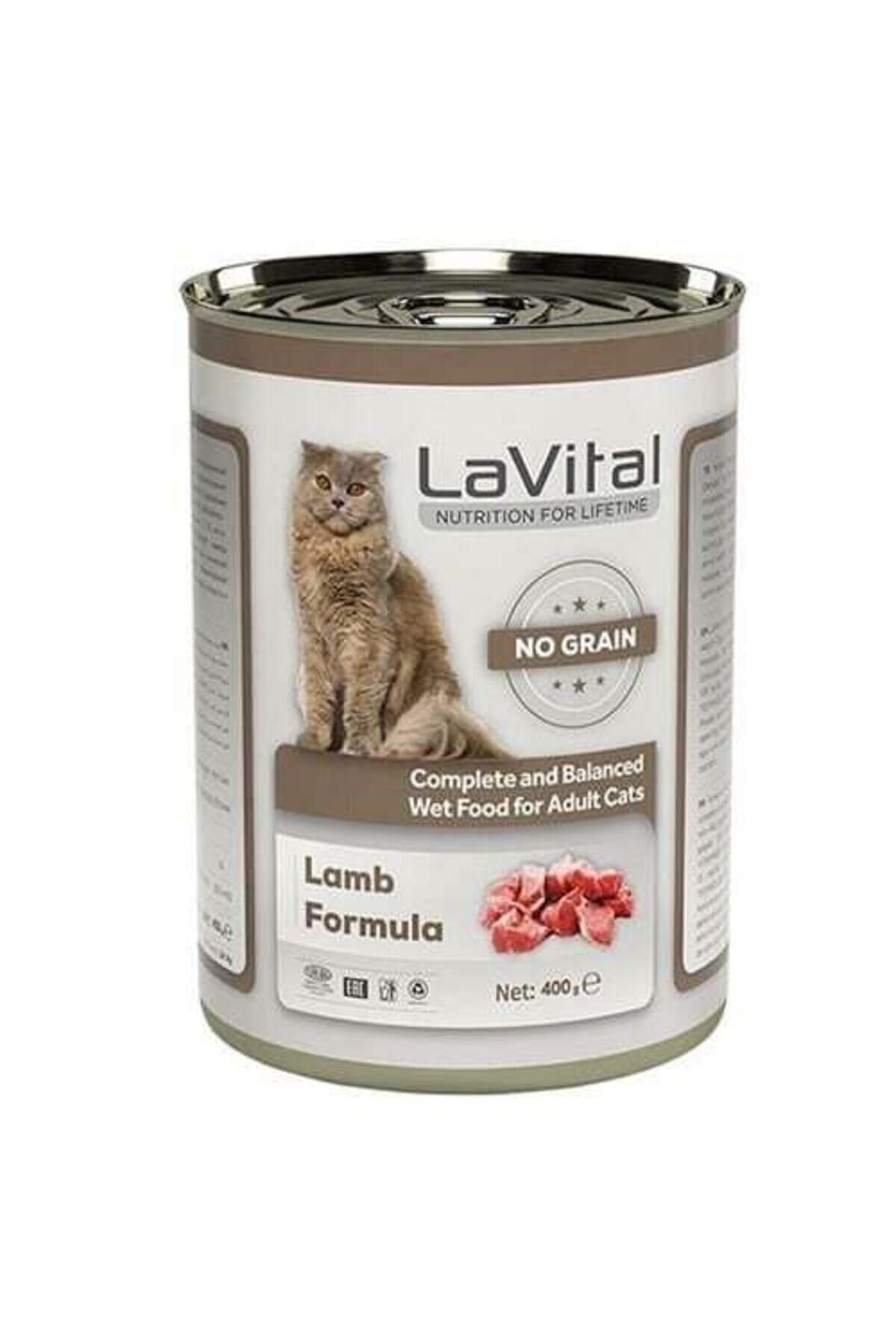 LaVital Kuzulu Tahılsız Ezme Yetişkin Kedi Konservesi 400gr
