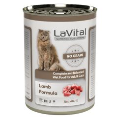 LaVital Kuzulu Tahılsız Ezme Yetişkin Kedi Konservesi 400gr