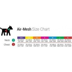 Tailpetz Air Mesh Harness Göğüs Tasması Kırmızı 3XSmall