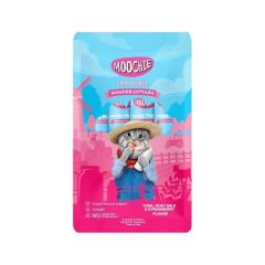 Moochie Sıvı Kedi Ödülü Ton Balığı, Keçi Sütü ve Çilekli - 5 x 15 gr