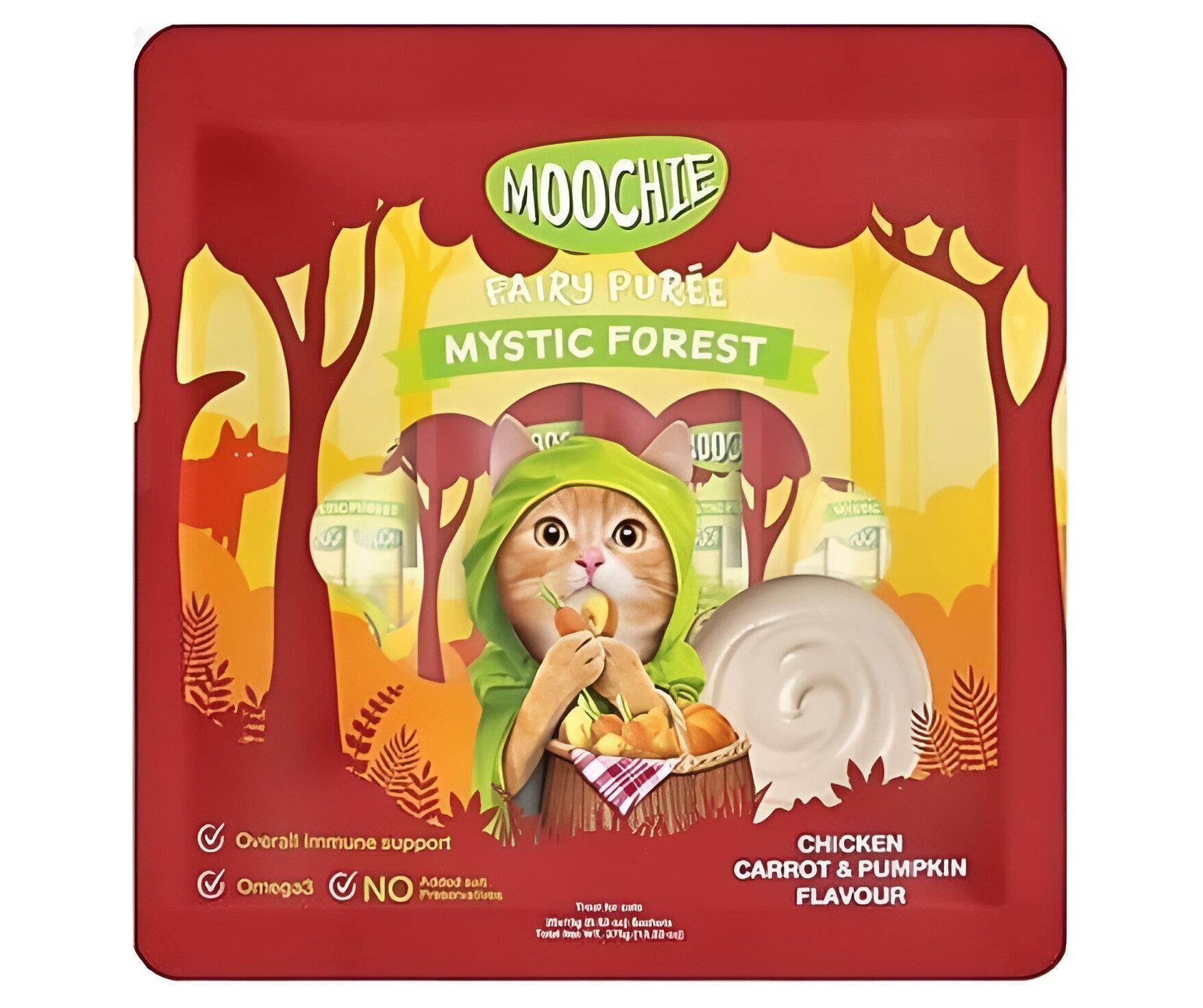 Moochie Tavuk Havuç ve Bal Kabaklı Krema Kedi Ödülü 25 x 15gr