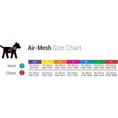 Tailpetz Air Mesh Köpek Göğüs Tasması Neon Turuncu 3XS