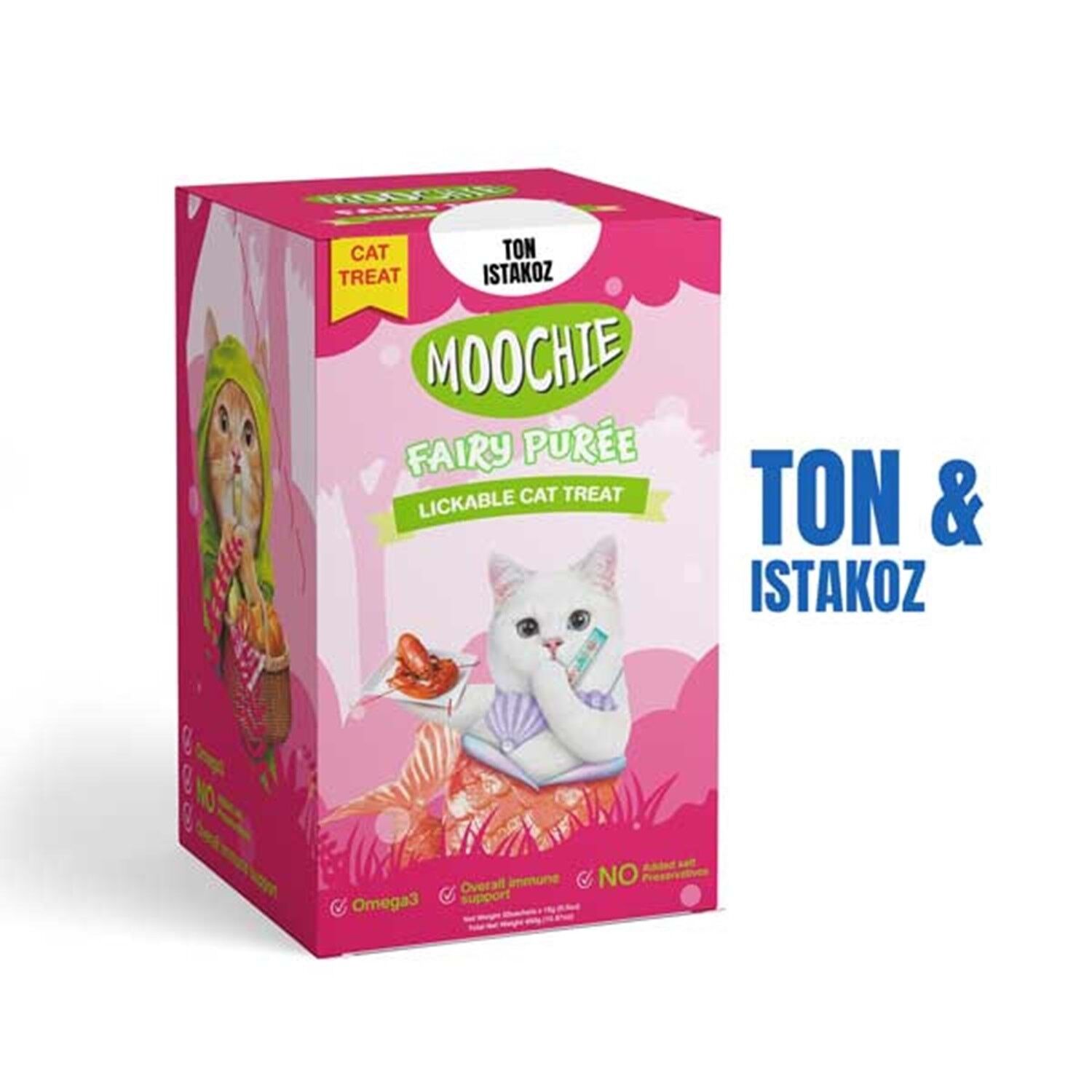 Moochie Ton Balığı ve Istakoz Aromalı Krema Kedi Ödülü 30 x 15gr