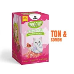 Moochie Ton ve Somon Balıklı Krema Kedi Ödülü 30 x 15gr