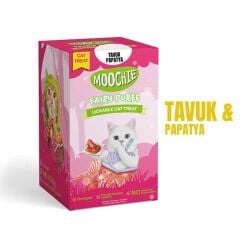 Moochie Tavuk ve Papatya Aromalı Krema Kedi Ödülü 30 x 15gr