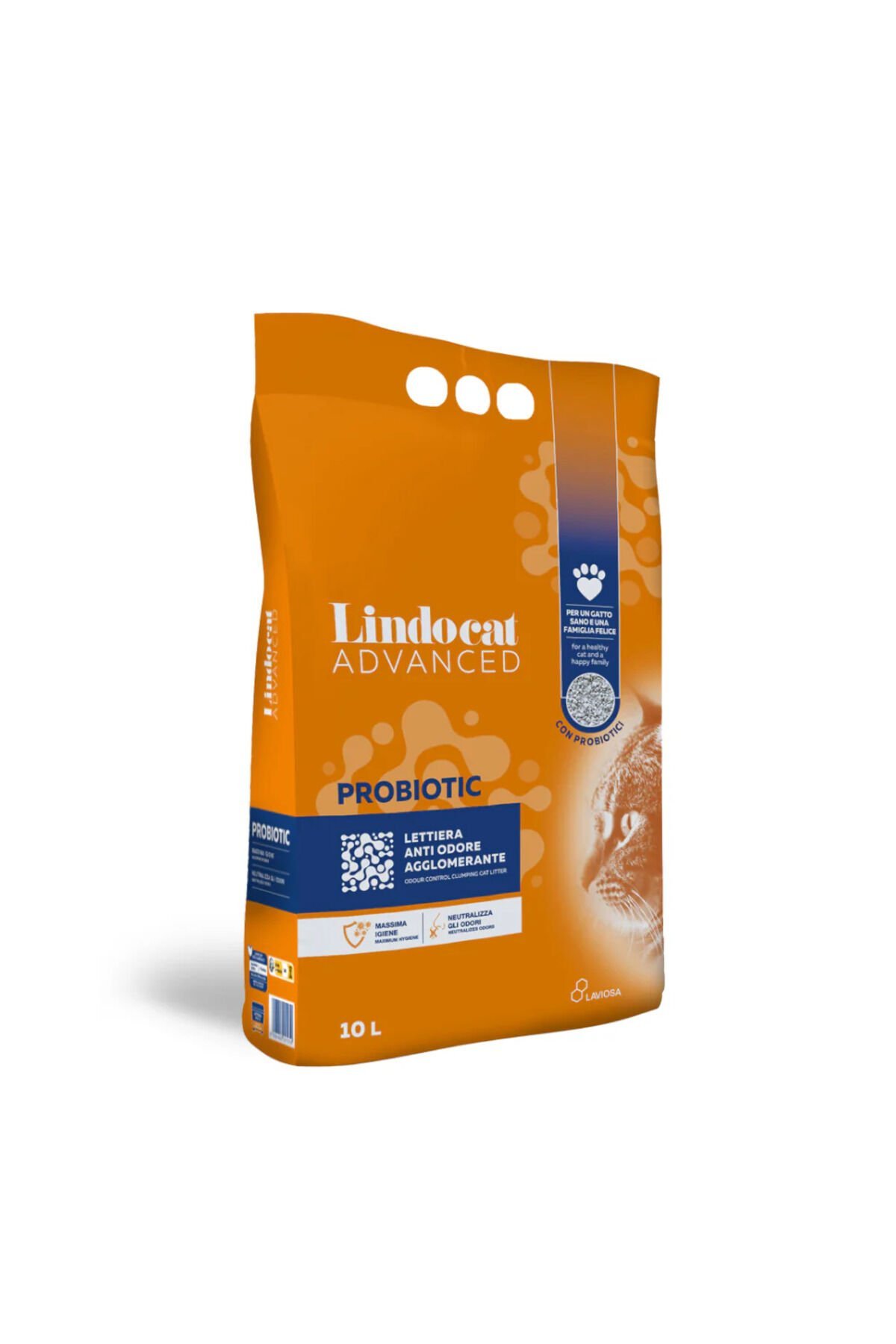 Lindo Cat LİNDOCAT ADVANCED PROBİOTİC Bakteri Önleyici Topaklanan Kedi Kumu 10LT