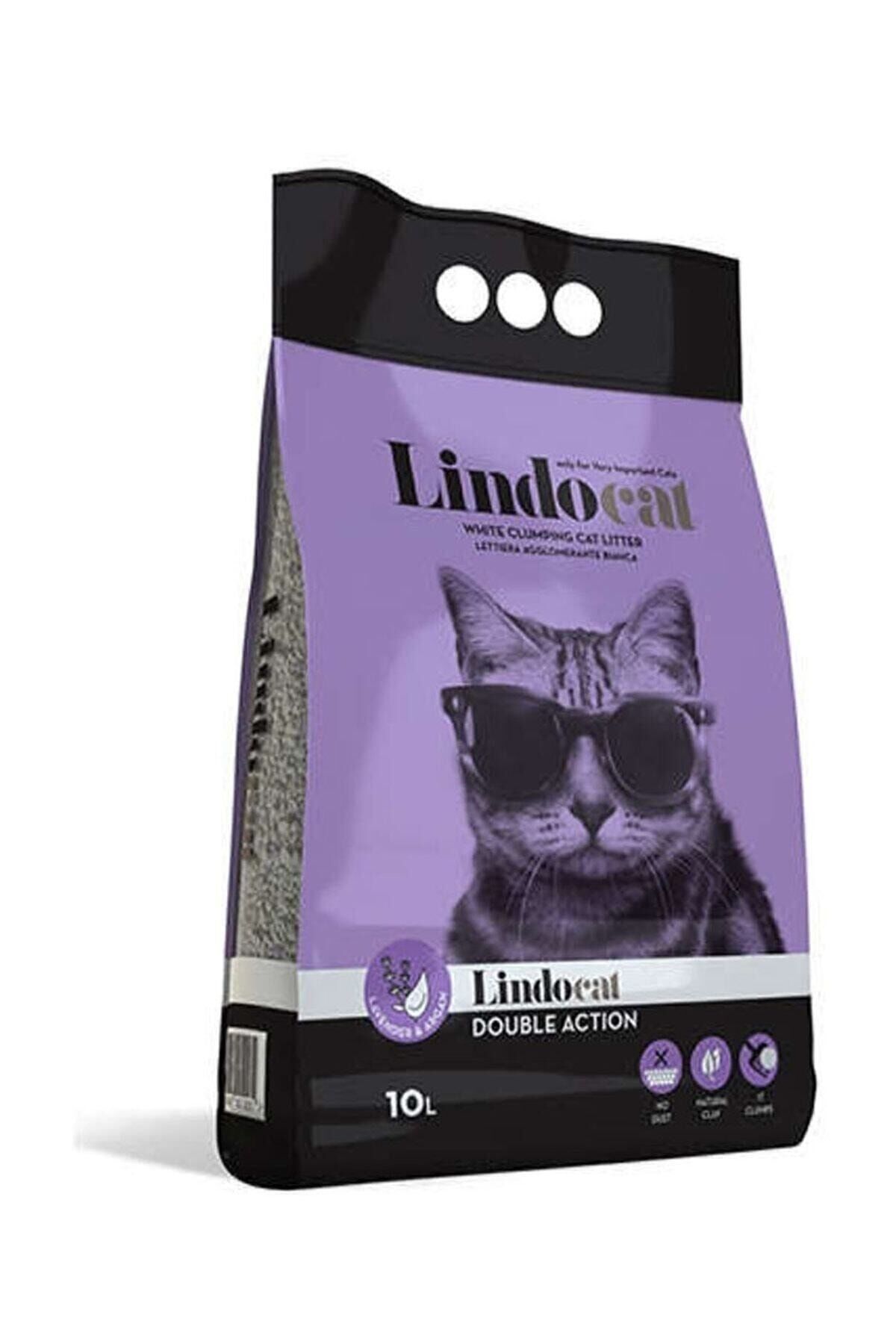 Lindo Cat Double Action Argan Yağı & Lavanta Kokulu Topaklanan Kedi Kumu 10L