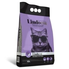 Lindo Cat Double Action Argan Yağı & Lavanta Kokulu Topaklanan Kedi Kumu 10L