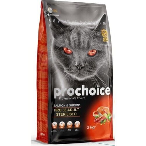 Pro Choice Pro 33 Sterilised Somonlu Karidesli Kısır Kedi Maması 15 kg