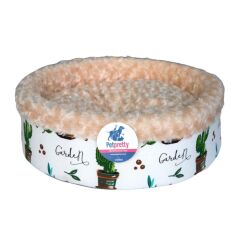 Petpretty Special Peluş Simit Yatak Bej 50x50x15 cm