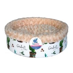 Petpretty Special Peluş Simit Yatak Bej 50x50x15 cm