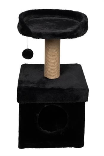 Dubex 39x39x72 cm Kedi Oyun Evi ve Tırmalama Platformu Siyah