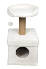 Dubex 39x39x72 cm Kedi Oyun Evi ve Tırmalama Platformu Beyaz