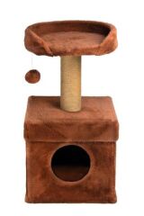 Dubex 39x39x72 cm Kedi Oyun Evi ve Tırmalama Platformu Tarçın