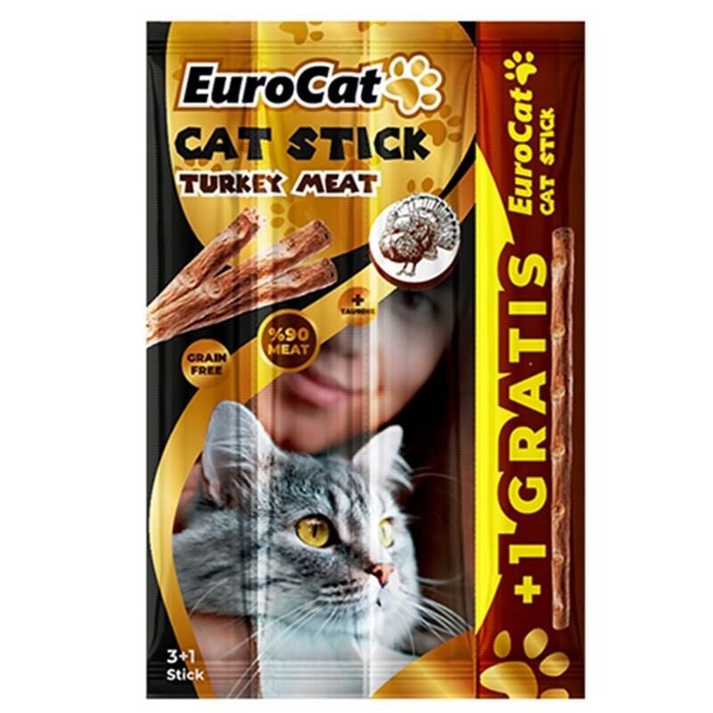 EuroCat Hindi Etli  Kedi Ödül Maması 4 Adet  (4x5gr) 20 gr
