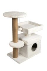 Dubex 39x72x87 cm Kedi Oyun Evi ve Tırmalama Platformu Beyaz