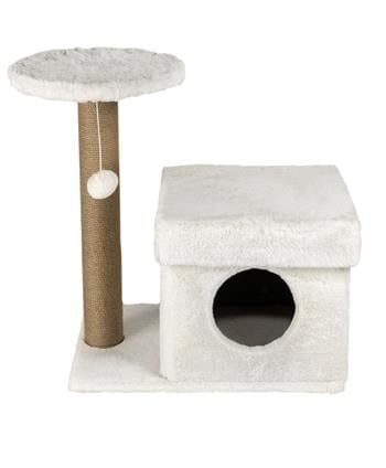 Dubex 39x72x80 cm Kedi Oyun Evi ve Tırmalama Platformu Beyaz