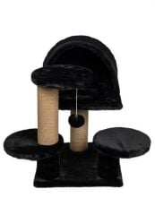 Dubex 63x63x55 cm Kedi Oyun Evi ve Tırmalama Platformu Siyah