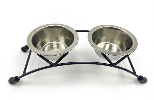 Playfull Antik Desenli Çelik Mama ve Su Kabı 8 Oz