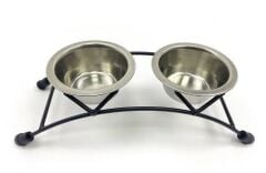 Playfull Antik Desenli Çelik Mama ve Su Kabı 8 Oz