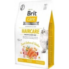Brit Care Haircare Somonlu ve Tavuklu Yetişkin Kedi Maması 2 kg