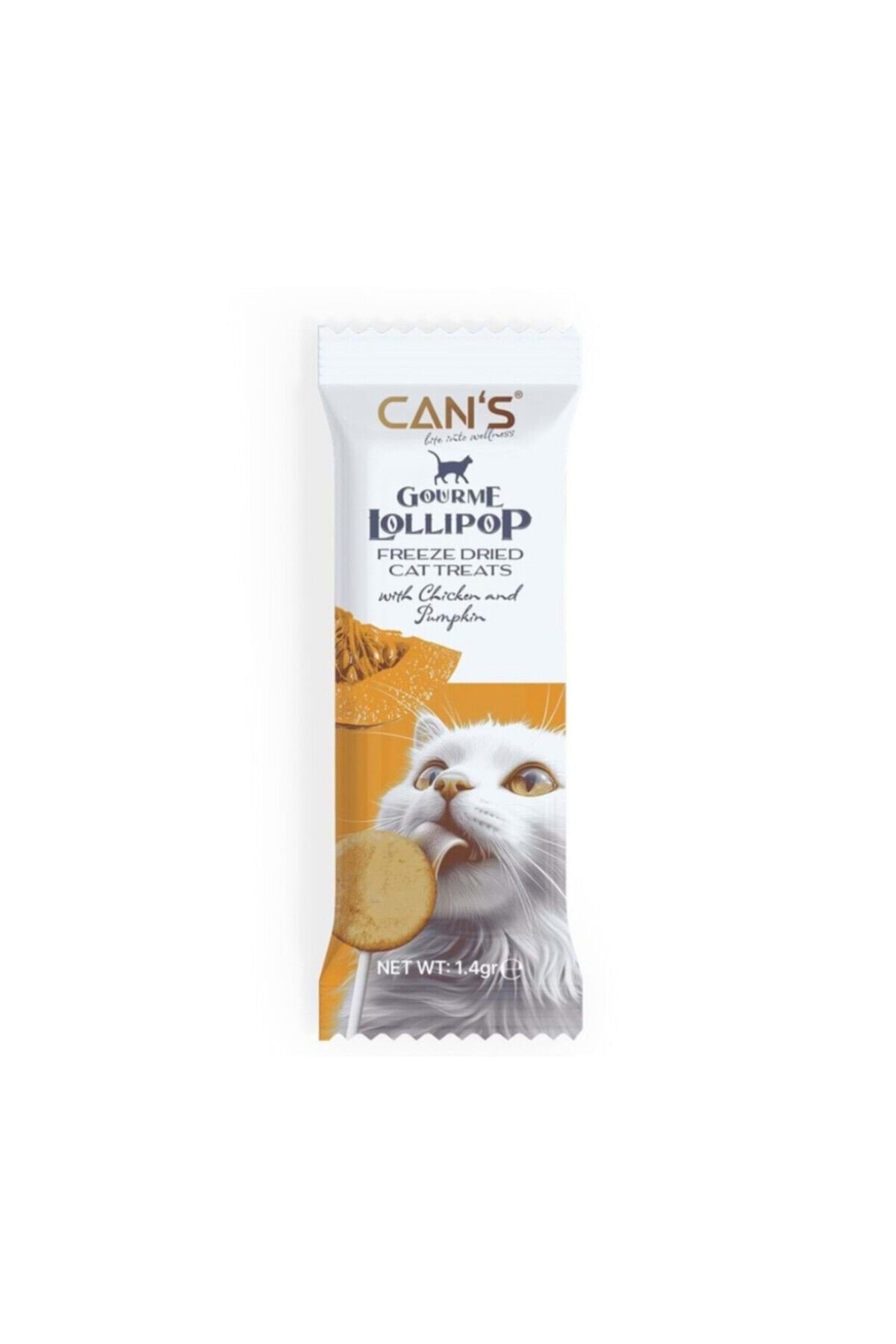 CAN'S TAVUK VE KABAK AROMALI KEDİ LOLİPOP 1.4GR.