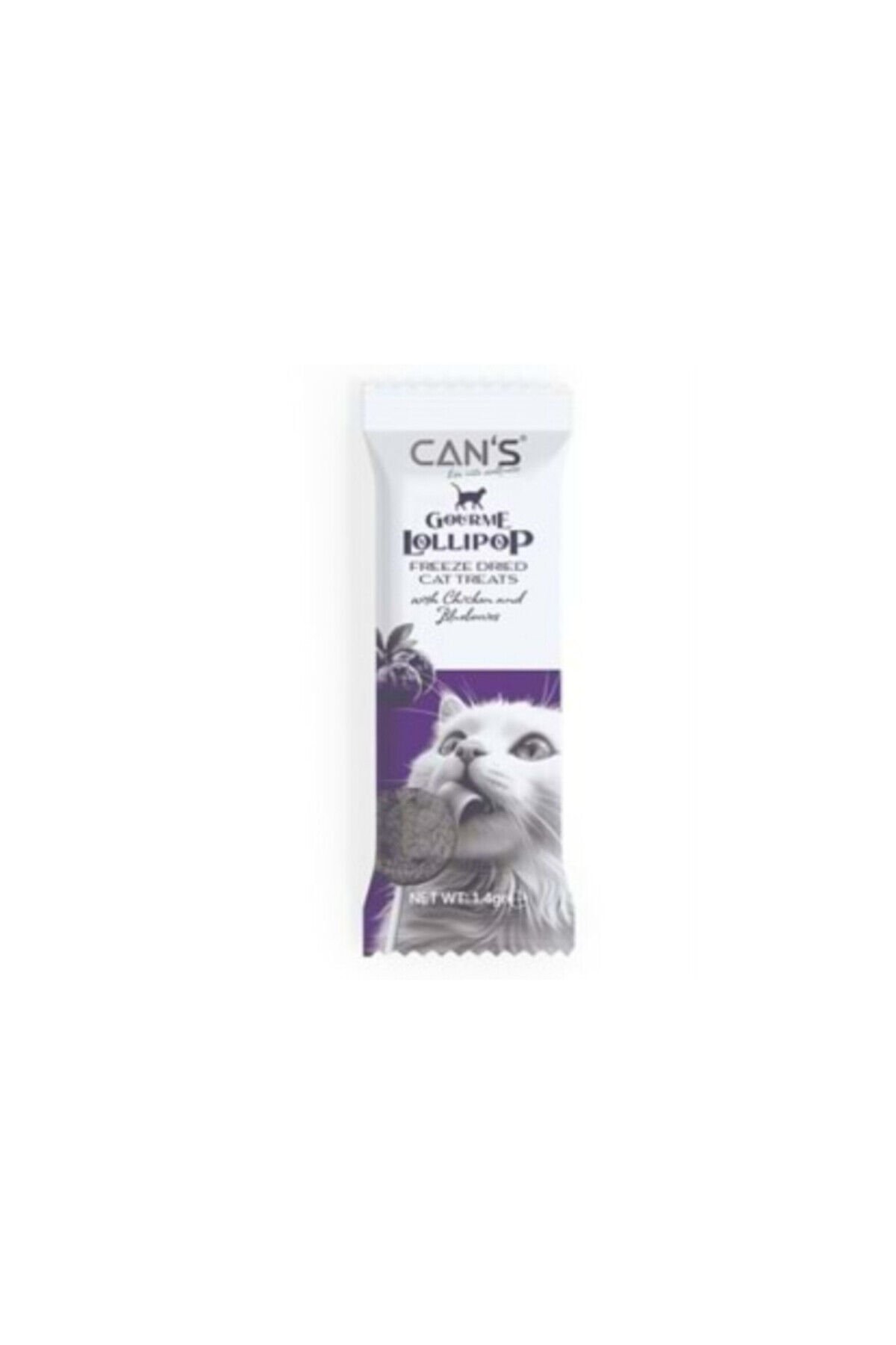 CAN'S TAVUK VE YABAN MERSİN AROMALI KEDİ LOLİPOP 1.4GR