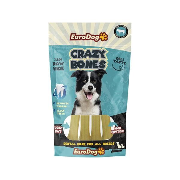 Euro Dog Crazy Bone Pres Kemik 7 Cm 5 Li