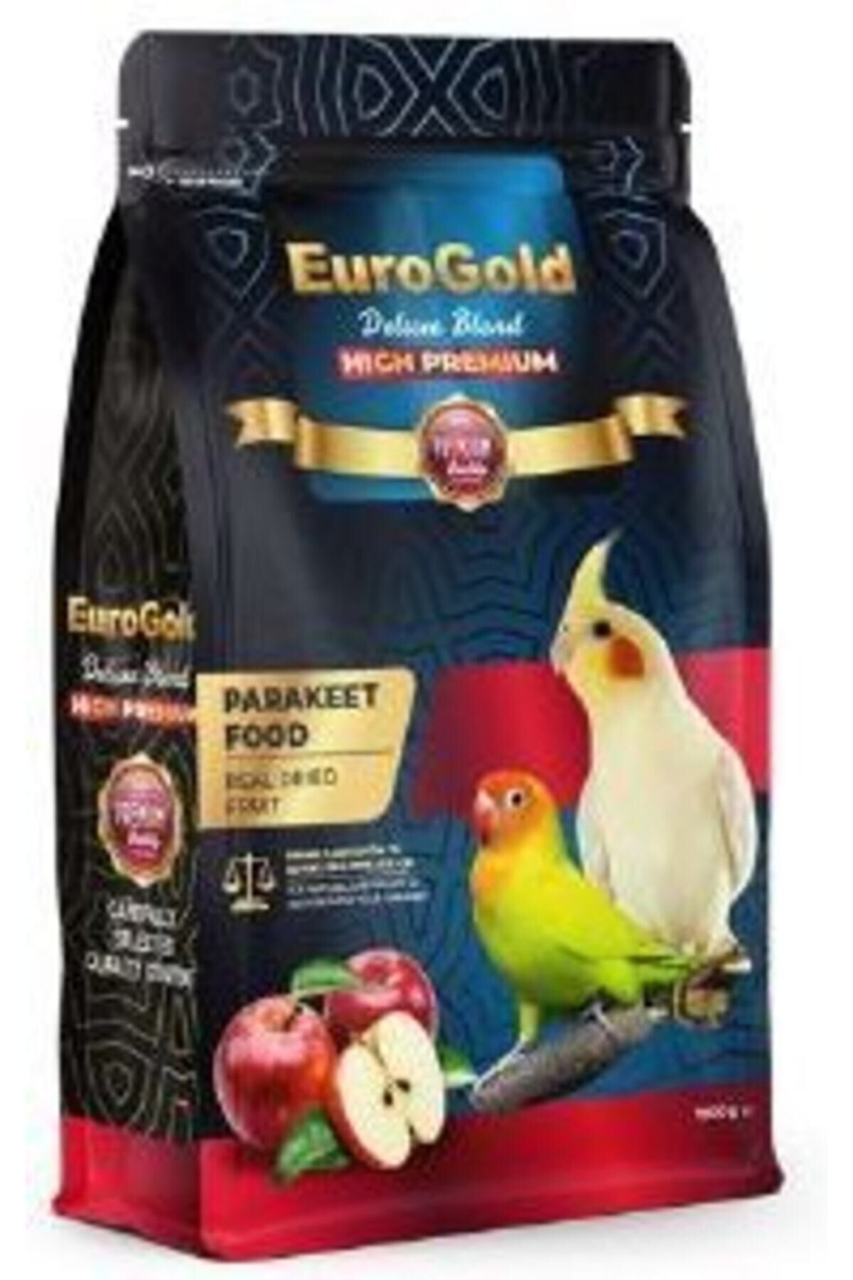 EuroGold Deluxe Elmalı Paraket Yemi 1000gr