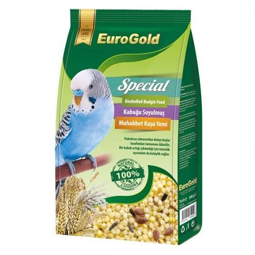 EuroGold Special Kabuksuz Muhabbet Kuşu Yemi 500 gr.