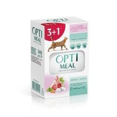 Optimeal Kuzu Etli Sebzeli Jöle Kedi Yaş Mama 85G 3+1
