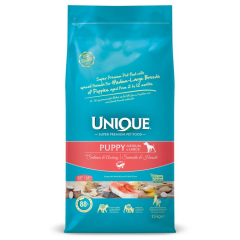 Unique Puppy Medium Large Somonlu Hamsili 15 Kg Yavru Köpek Maması