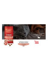 Unique Sterilised Kısırlaştırılmış Kedi Maması Somonlu 1,5 Kg