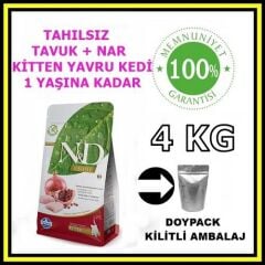 N&D tahılsız kitten yavru kedi maması 4 kg açık mama
