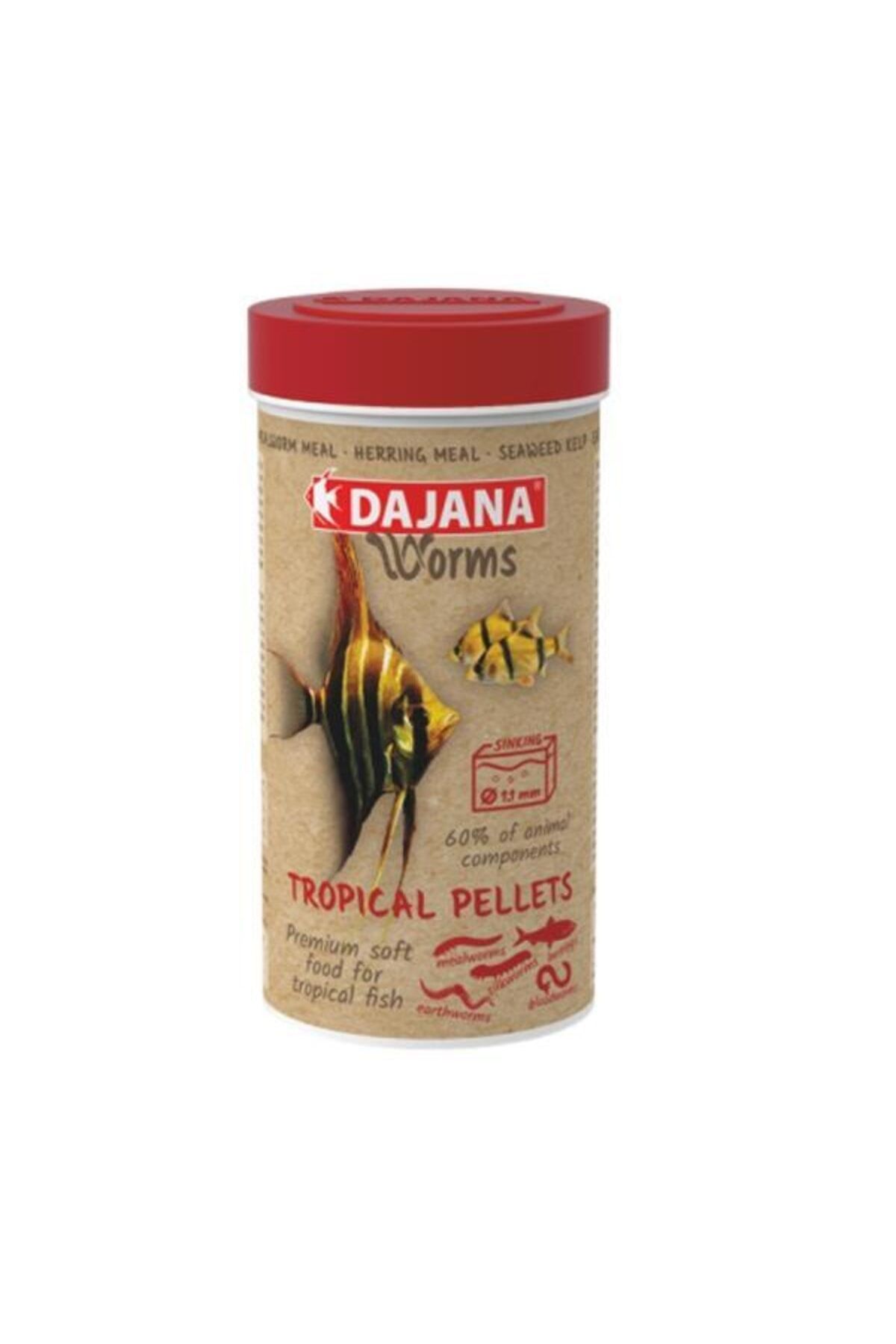 Dajana Worms Tropical Pellets Soft 100 ml 50 gr