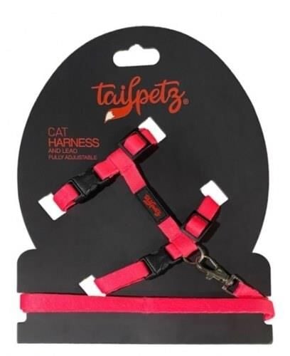 Tailpetz Cat Harness Kedi Göğüs Tasması Pembe